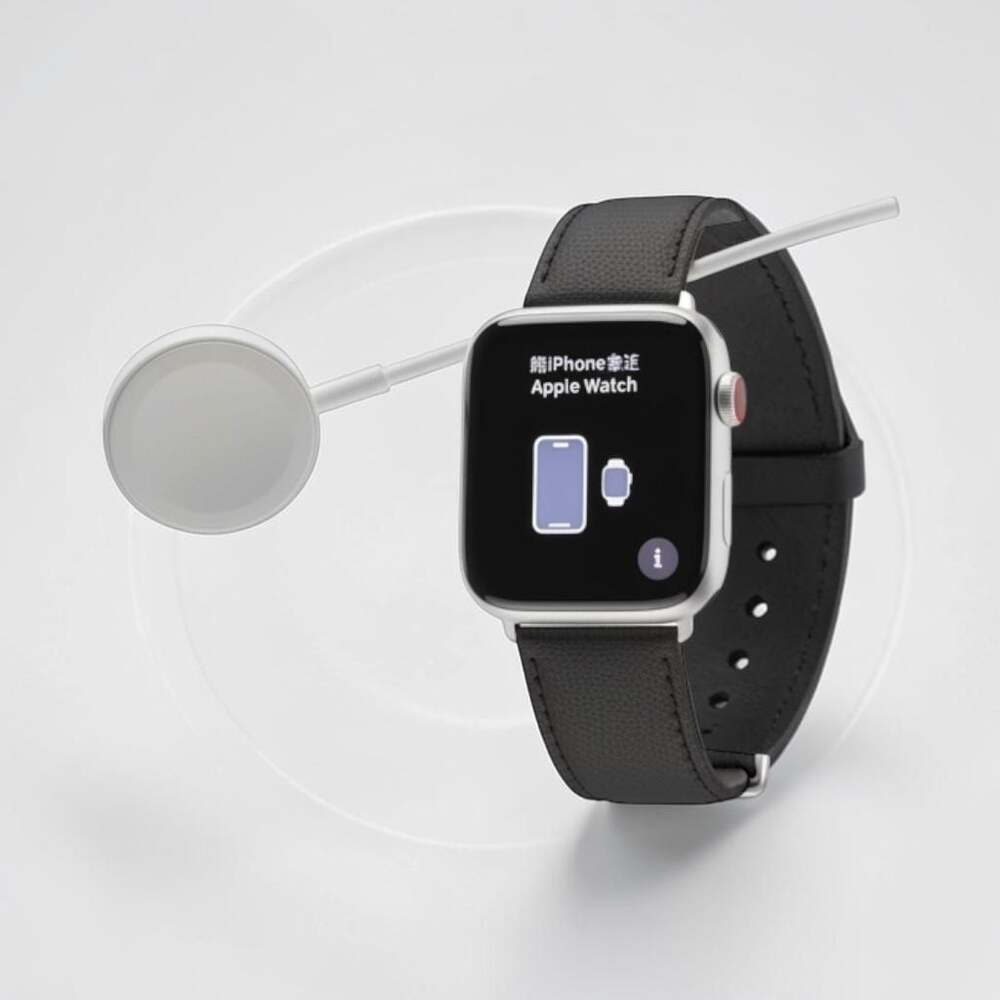 Apple Watch Series 9 45mm GPS Aluminum Case with Black Magnetic Band